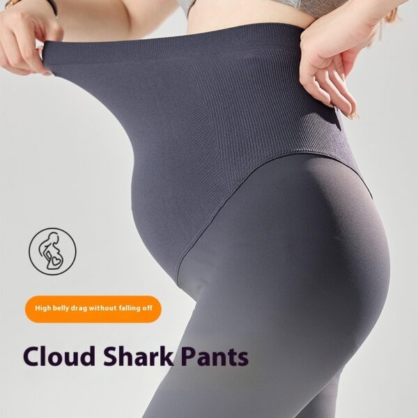Pregnant Women Outwear Winter Wear Seamless Belly Support Sanding Yoga Pants - Image 3