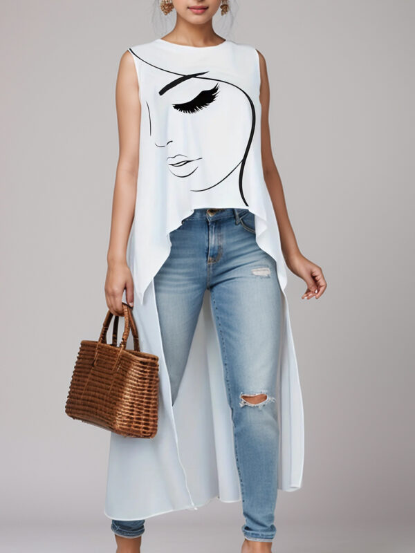 Plus Size Women's Vest T-shirt - Image 8