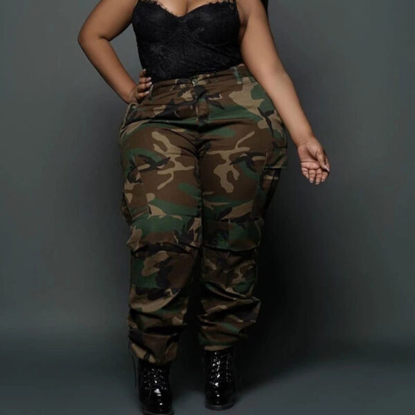 Street Leisure Sports Fans Color Printing Plus Size Pants - Image 2