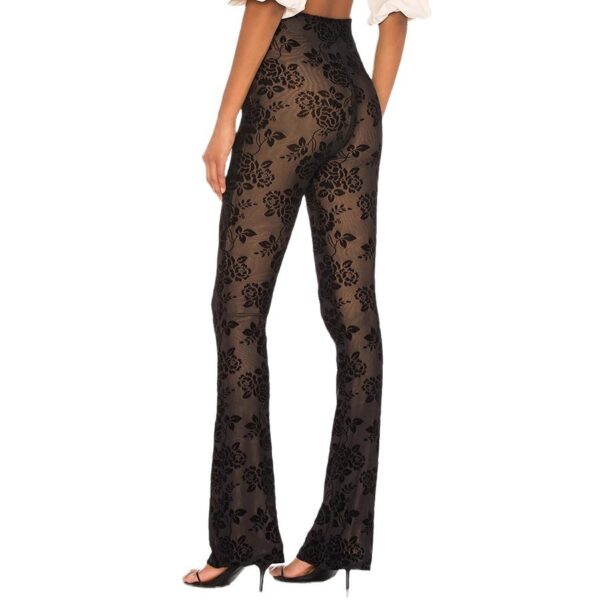 Tight High Waist Trousers Party Fashion Women's Wear - Image 3