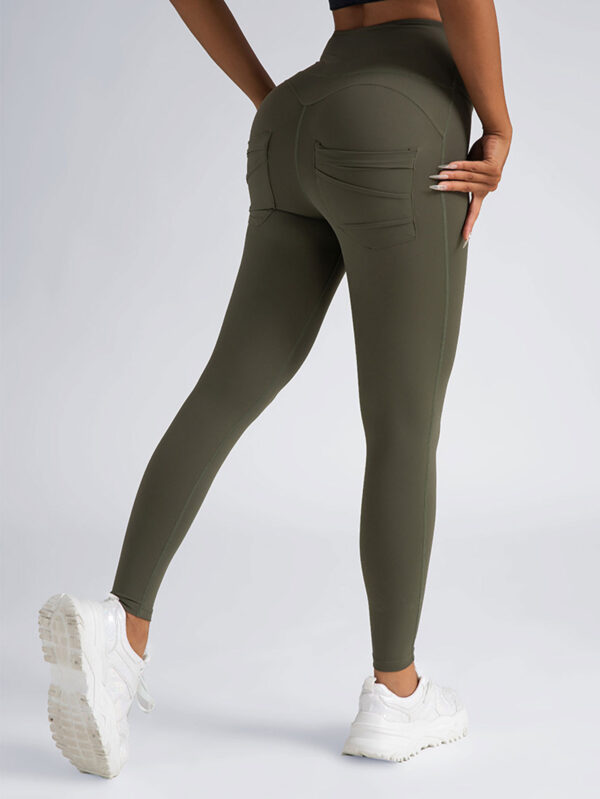 3 Pack Womens Yoga Leggings 4-Way Stretch High Waisted Tummy Control Pant With Pocket Workout Athletic Gym Casual Pants - Image 3