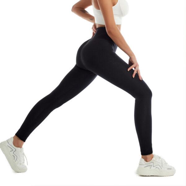 Neoprene High-waisted Trousers Nine Points Violent Sweat Suit Three Breasted - Image 3