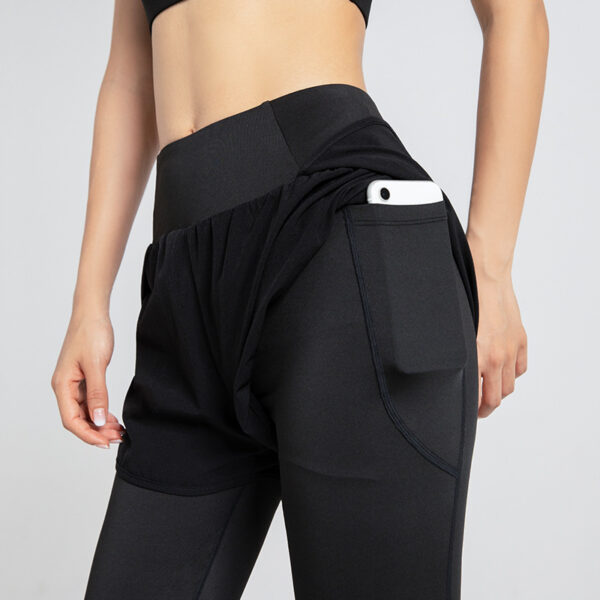 Sports Tight Women's High Waist Stretch Hip Lift Pocket Yoga Pants - Image 4