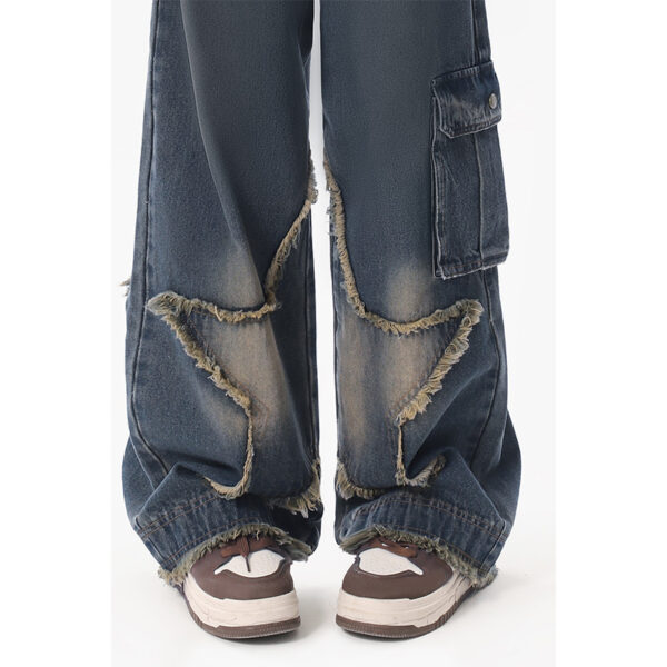 Plump Girls Slimming Retro Small Straight Wide-leg Pants - Image 4