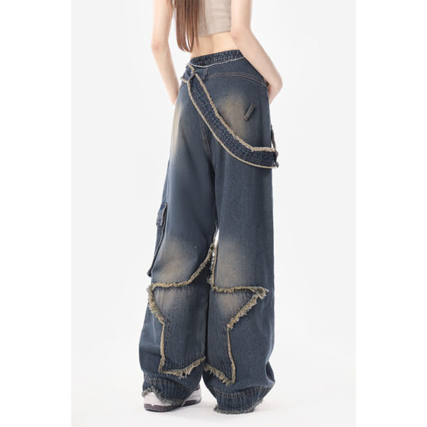 Plump Girls Slimming Retro Small Straight Wide-leg Pants - Image 2