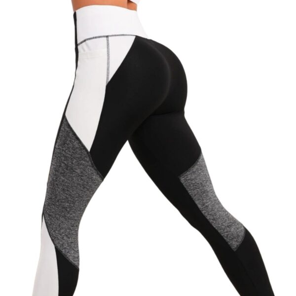Yoga Pants European And American Stitching Running Pants Women - Image 3