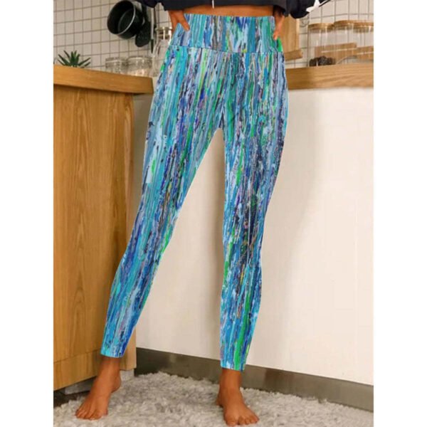 Women's Casual Tight High Waist Stretch 3D Digital Printing Leggings - Image 7