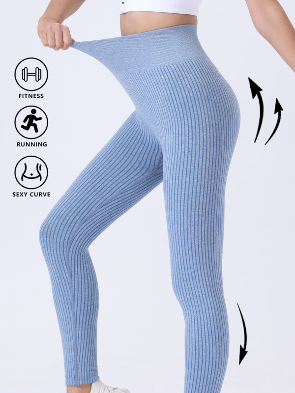 2 Pack Butt Lifting Leggings For Women Booty High Waisted Workout Yoga Pants Scrunch Butt Gym Seamless Booty Tights - Image 4