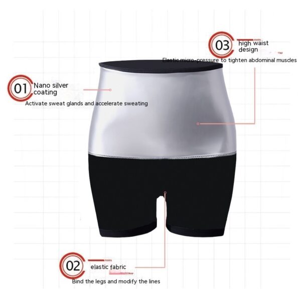 Sweat Wicking Pants 5 Points Skinny Leg Girdle Women's Fitness - Image 2