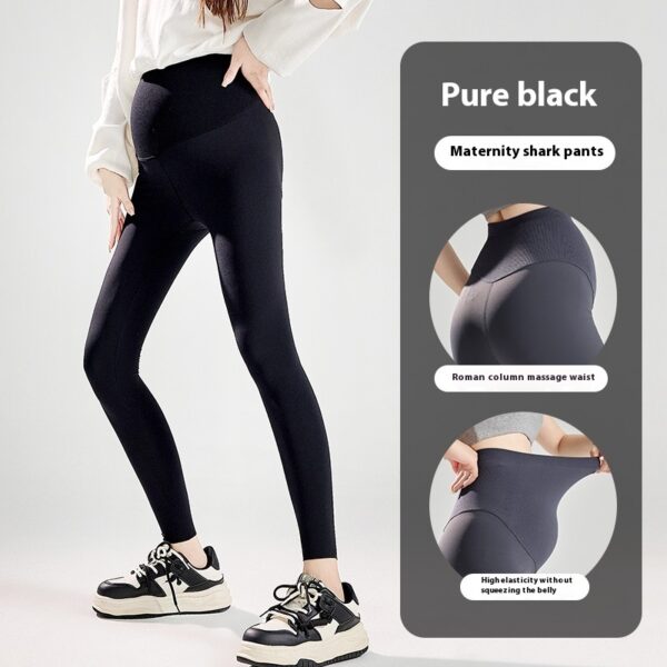 Pregnant Women Outwear Winter Wear Seamless Belly Support Sanding Yoga Pants - Image 9