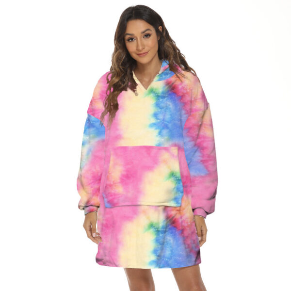 Cartoon Fruit Printed Lazy Blanket Hooded - Image 2