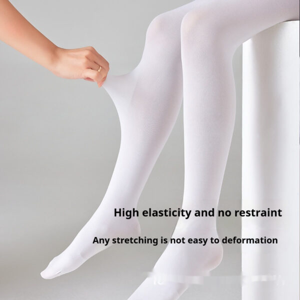 White Children Dance Skinny Slimming Stockings