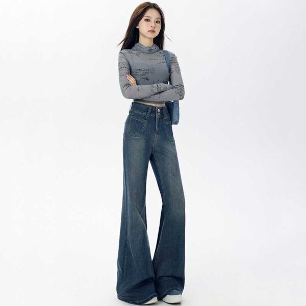 American Retro Loose Straight Wide Leg Jeans - Image 6