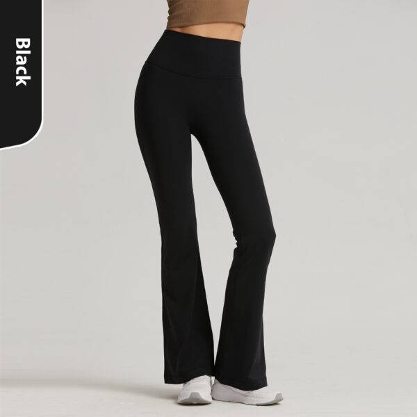 Nude Feel Wide Leg Skinny Yoga Pants High Waist Non-embarrassing Line Sports Trousers - Image 10