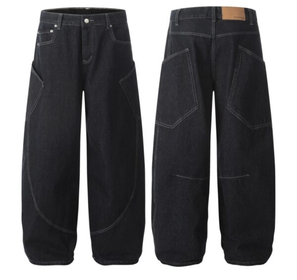 American Retro Large Pocket Machete Jeans - Image 5