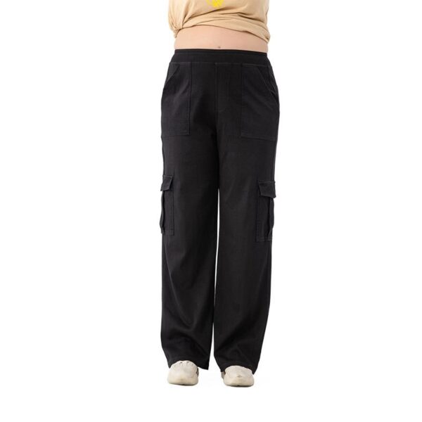 High Waist Stretch Double Pocket Sports Casual Pants - Image 6