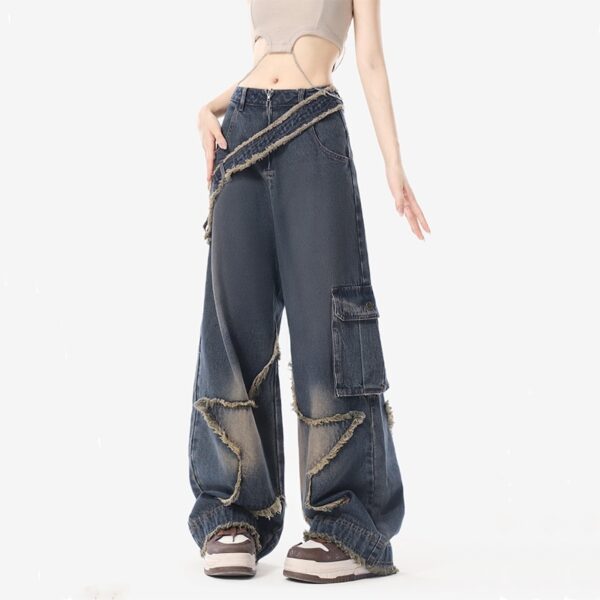 Plump Girls Slimming Retro Small Straight Wide-leg Pants - Image 6