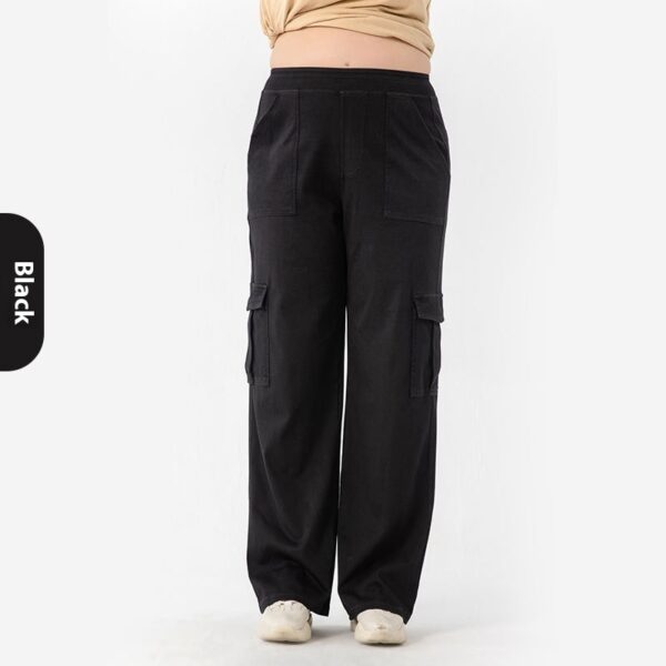 High Waist Stretch Double Pocket Sports Casual Pants - Image 8