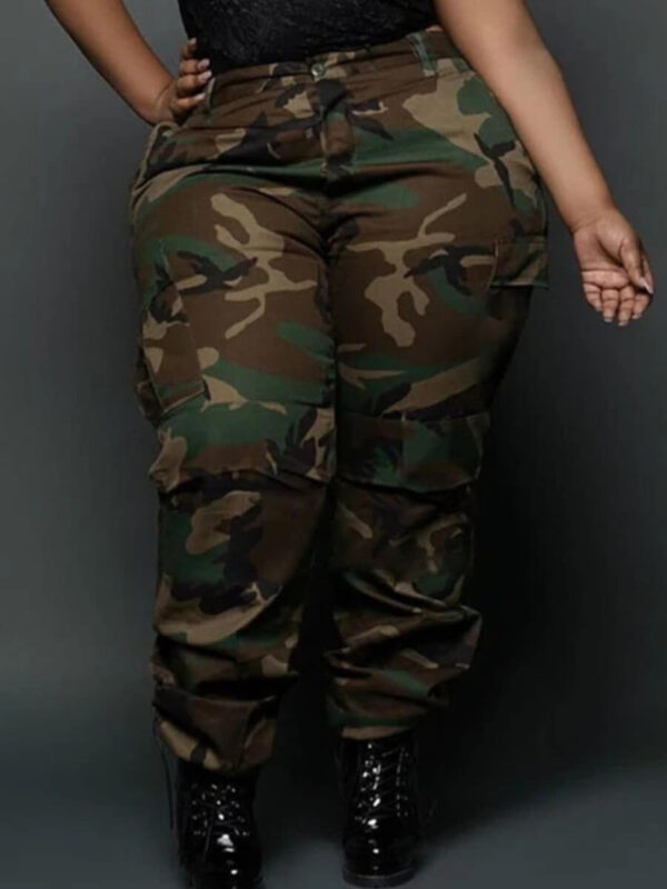 Street Leisure Sports Fans Color Printing Plus Size Pants - Image 7