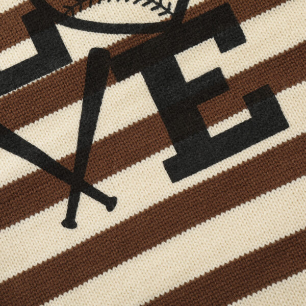 American Retro Patchwork Embroidered Lapel Sweater - Image 7