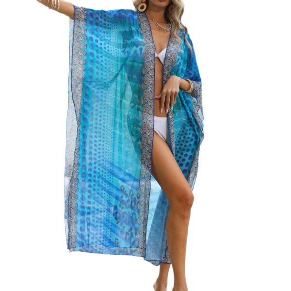 Women's Beach Cover-up Vintage Printing - Image 5