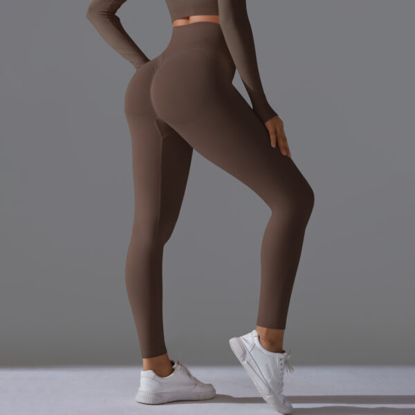 Seamless High Waist Nude Feel Yoga Pants Female Slim Fit Fitness Pants - Image 4