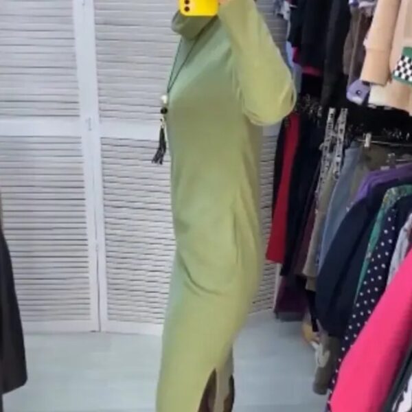 Women's Slim Fit Mid Length Dress - Image 5