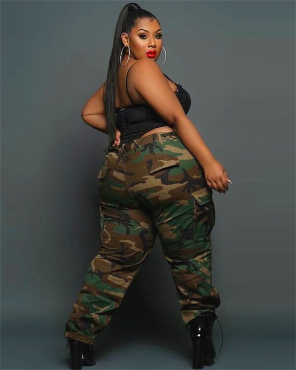 Street Leisure Sports Fans Color Printing Plus Size Pants - Image 6