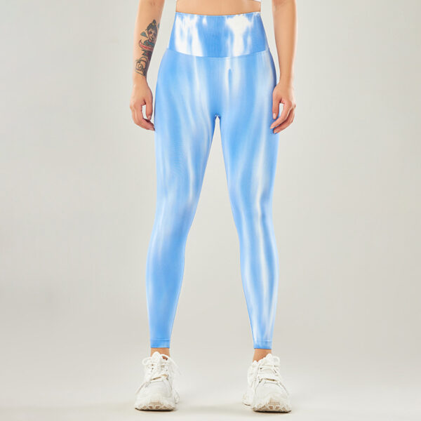 New Tie Dye Aurora Print Sports Pants Seamless High Waisted Fitness Yoga Pants For Women Gym Running Sweatpants Trousers - Image 10