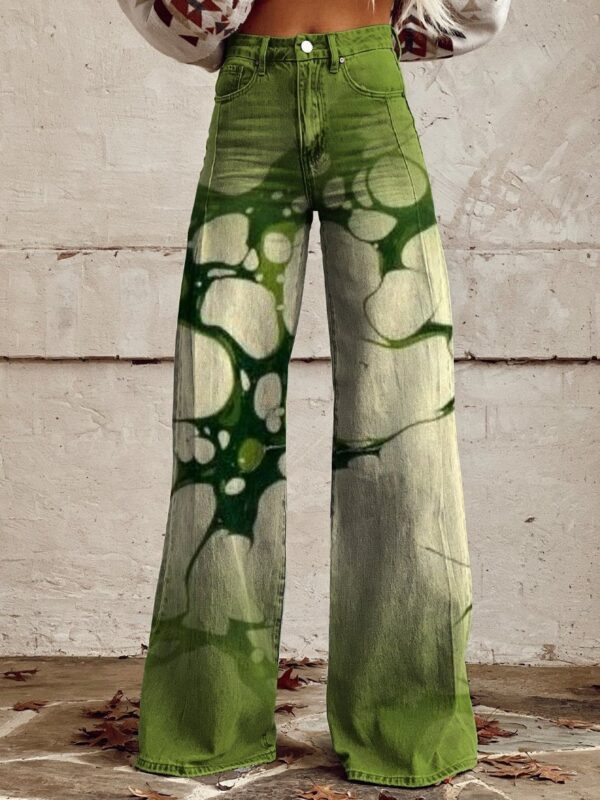 Thin Anti-3D Trendy Bell-bottom Pants Women's Denim Wide-leg Pants - Image 8