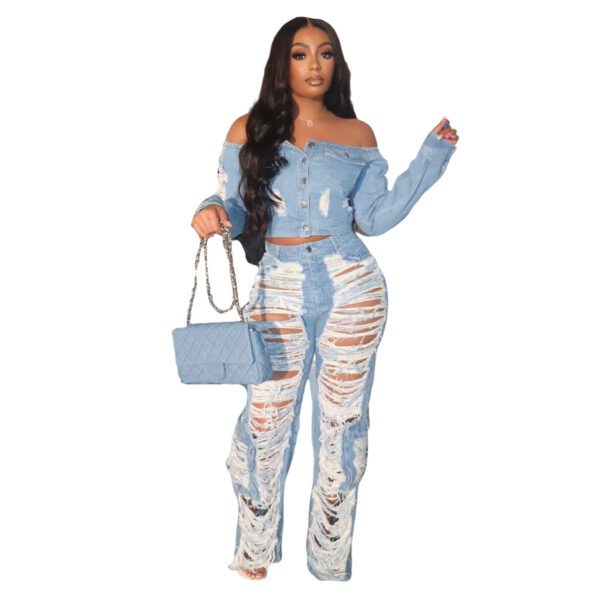 Women's Fashion Individual Casual Ripped Jeans - Image 3