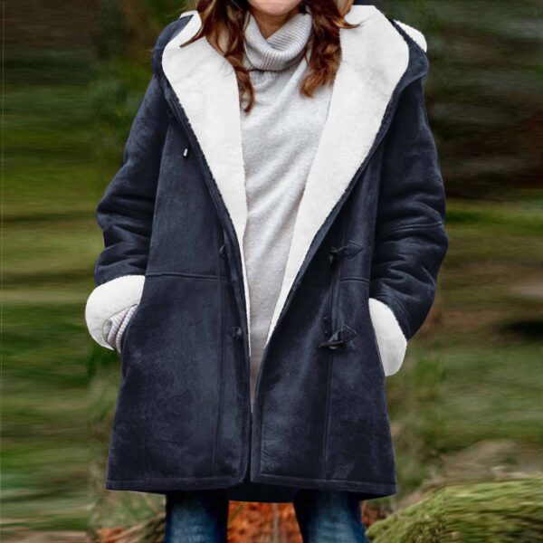 Women's Suede Fleece-lined Warm Jacket - Image 6
