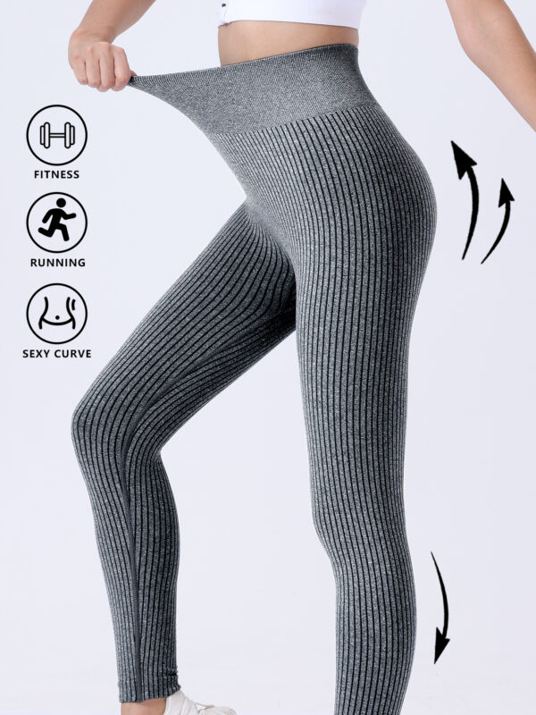 2 Pack Butt Lifting Leggings For Women Booty High Waisted Workout Yoga Pants Scrunch Butt Gym Seamless Booty Tights - Image 5