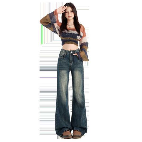 Women's Slimming And Straight Narrow Version Mop Pants - Image 2