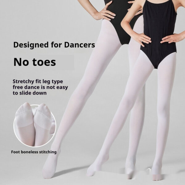 White Children Dance Skinny Slimming Stockings - Image 5
