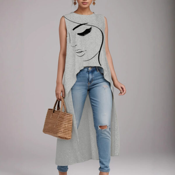 Plus Size Women's Vest T-shirt - Image 9