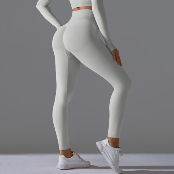 Seamless High Waist Nude Feel Yoga Pants Female Slim Fit Fitness Pants - Image 8