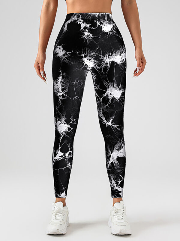 3 Pack Women's Scrunch Workout Leggings, High Waisted Butt Lifting Tie-dye V Back Waist Seamless Gym Yoga Leggings, Workout Leggings For Women Jada Leggings - Image 6