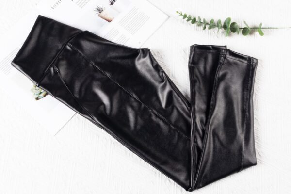Sports Slim-fitting Solid Color Stitching Yoga Pants Leggings - Image 5