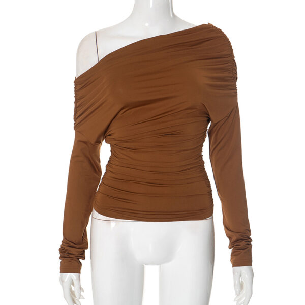 Fashion Solid Color Simple Top Women - Image 3