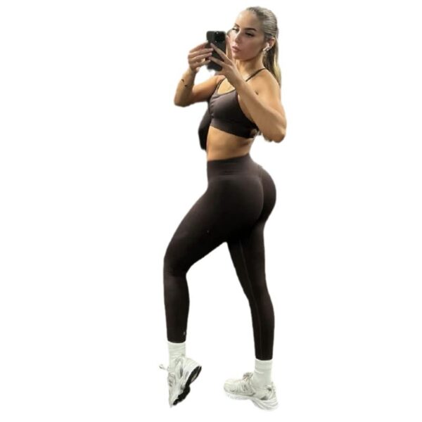 Three-stage Hip Lifting Seamless Low Waist Yoga Trousers Fitness - Image 6