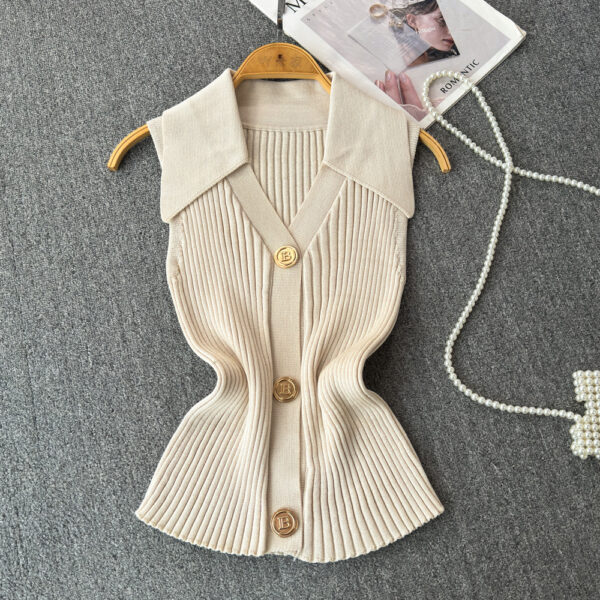 Chic Chanel-style Knitted Vest For Women - Image 5