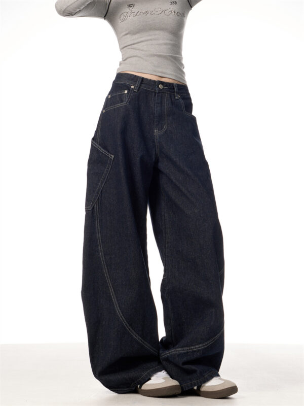 American Retro Large Pocket Machete Jeans - Image 6