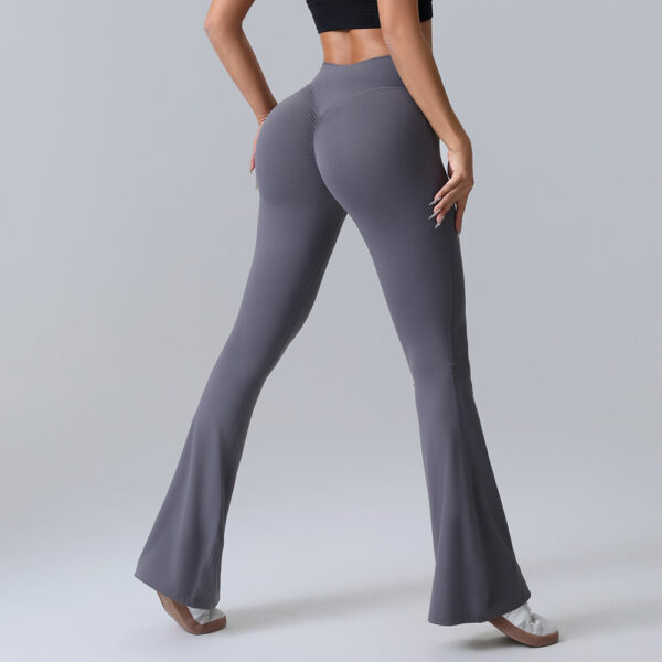 Hip-lift Yoga Flared Pants Fitness Sports Wide Leg High Waist Quick Dry Trousers Womens Clothing - Image 7