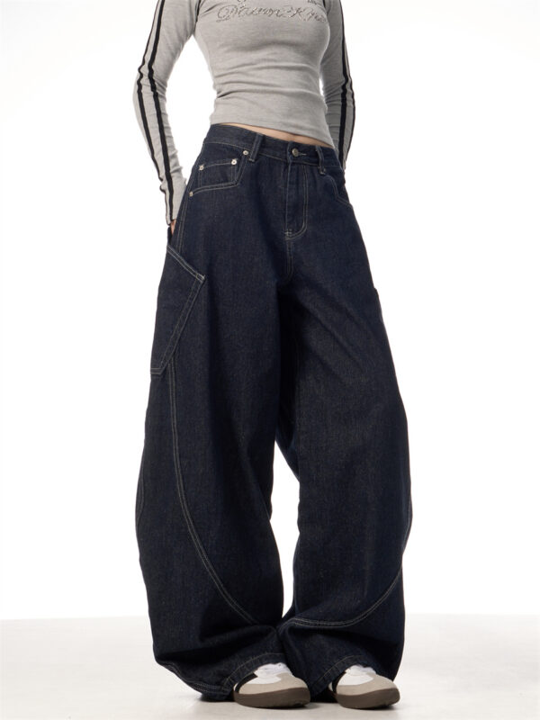 American Retro Large Pocket Machete Jeans - Image 7