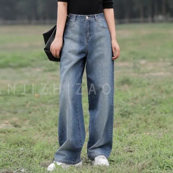Loose All-matching Slimming Draping Wide Leg Trousers - Image 4