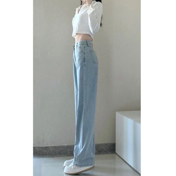 Retro Straight Drooping Summer Long Pants - Image 2