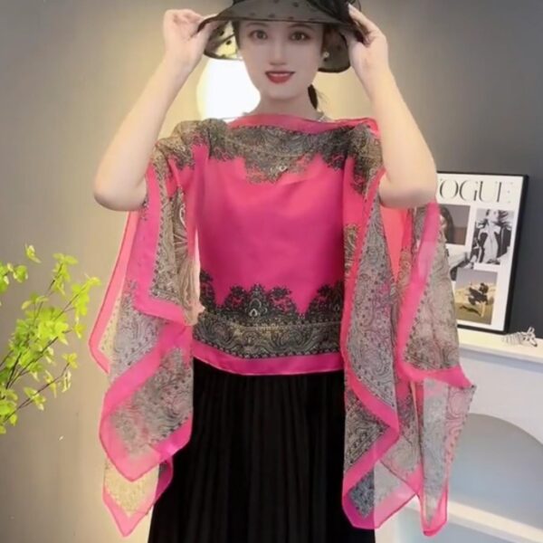 Women's Shawl Spring And Summer Loose Chiffon Waistcoat - Image 7