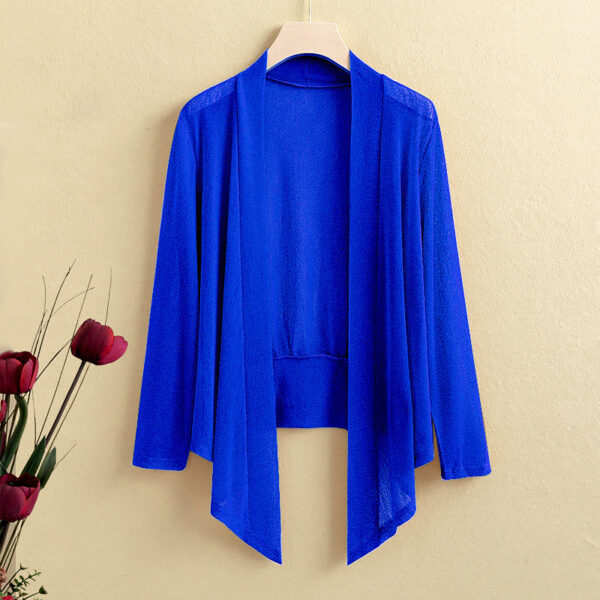 Lace-up Two-way Cardigan Temperament Stretch Coat - Image 8