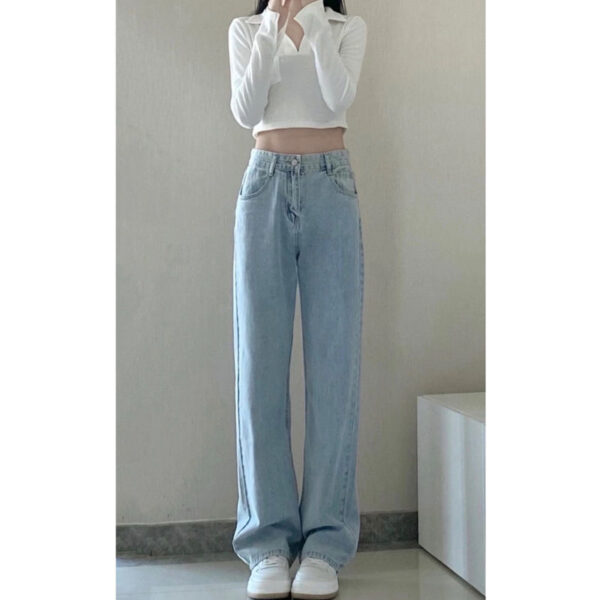 Retro Straight Drooping Summer Long Pants - Image 6